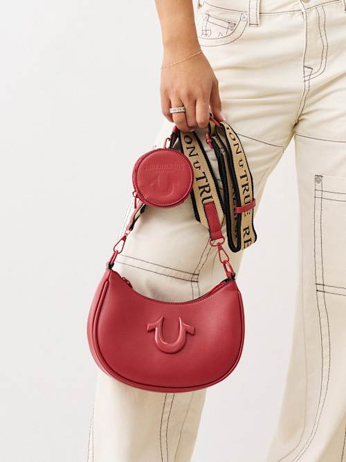 LOGO STRAP HOBO BAG