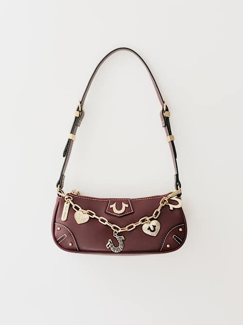 СУМКА ЧЕРЕЗ ПЛЕЧО С ПОДВЕСКОЙ В ВИДЕ ПОДКОВЫ