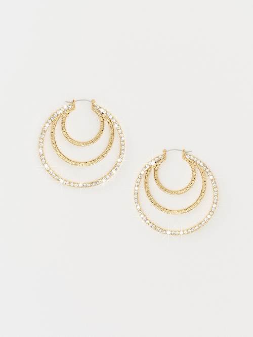 СЕРЬГИ-КОЛЬЦА ИЗ ХРУСТАЛЯ