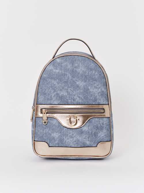 True religion cheap backpack blue