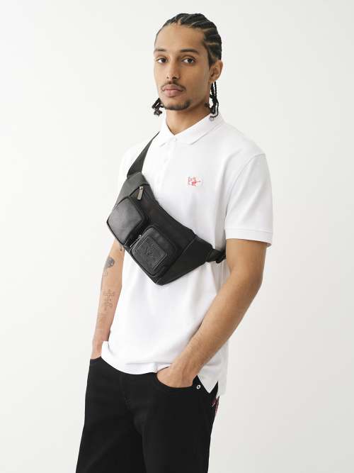 FAUX PEBBLE LEATHER FANNY PACK display picture 3