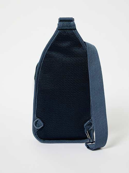 DENIM HORSESHOE SLING BAG