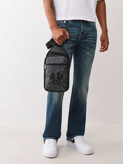 PAISLEY HORSESHOE SLING BAG