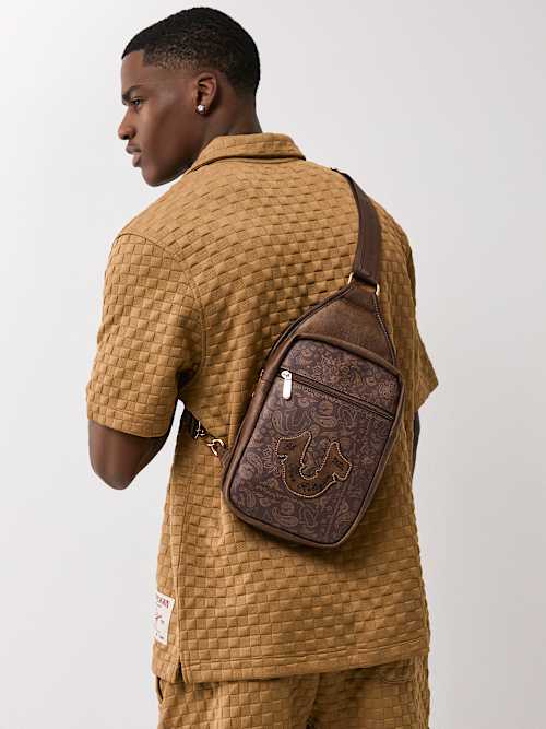 MOCHILA BANDOLERA DE PAISLEY CON HERRADURA