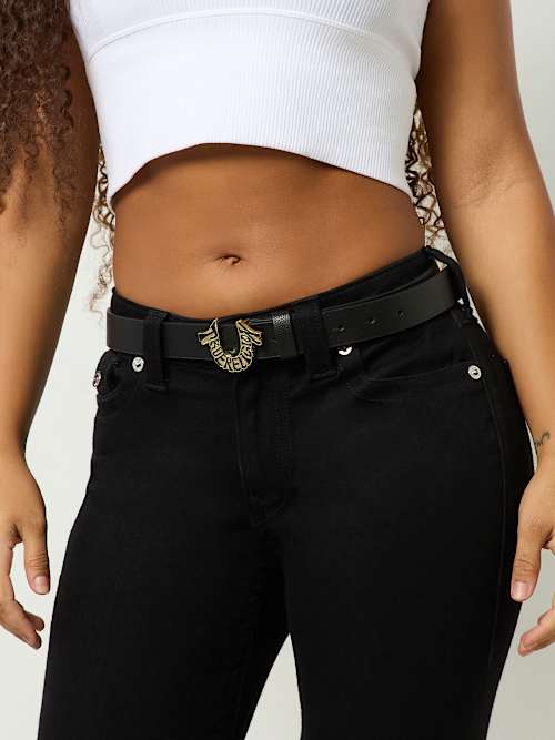 ПОЯС С ПРЯЖКОЙ TRUE RELIGION В ВИДЕ ПОДКОВЫ