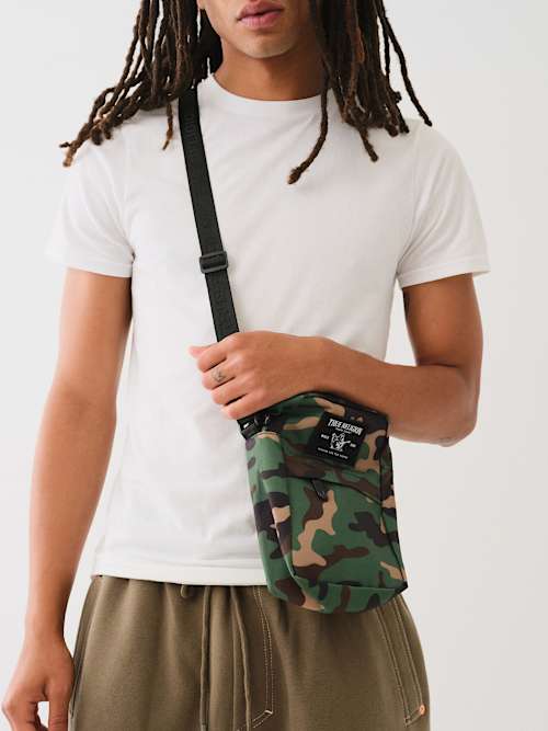 CAMO PRINT CROSSBODY BAG