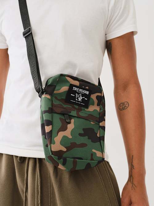 CAMO PRINT CROSSBODY BAG