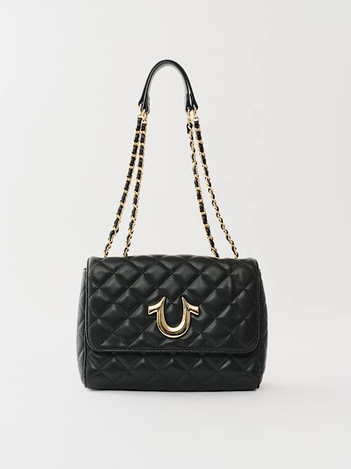 QUILTED CHAIN CROSSBODY BAG