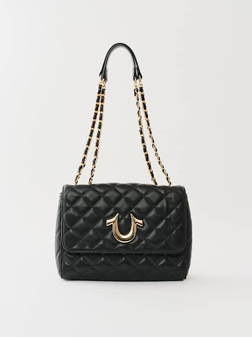 СТЕГАНАЯ СУМКА ЧЕРЕЗ ПЛЕЧО НА ЦЕПОЧКЕ