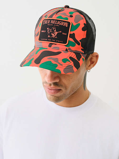 CONCERT PATCH CAMO TRUCKER HAT