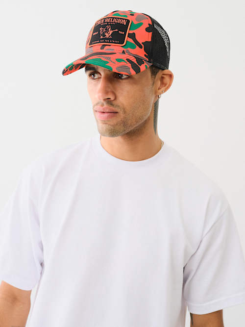 CONCERT PATCH CAMO TRUCKER HAT