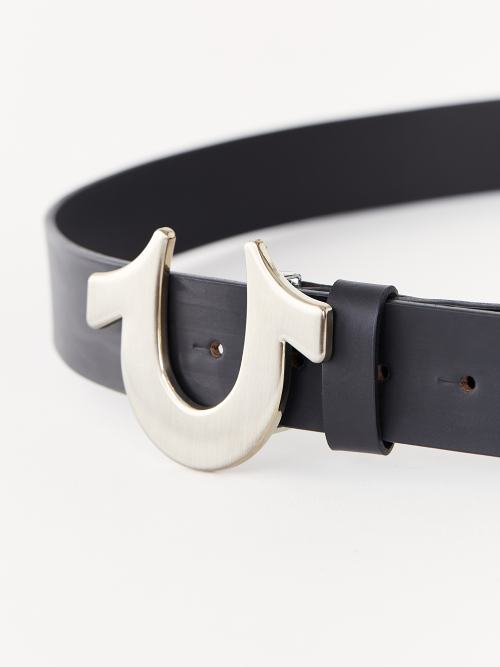 LEATHER HORSESHOE BELT