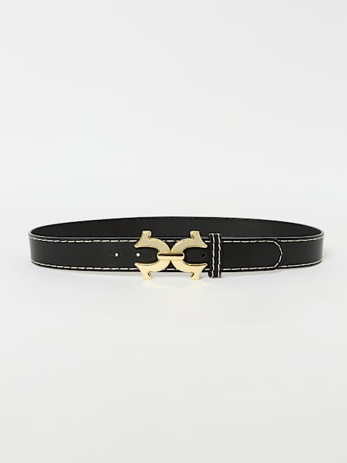 DOUBLE HORSESHOE BUCKLE BELT