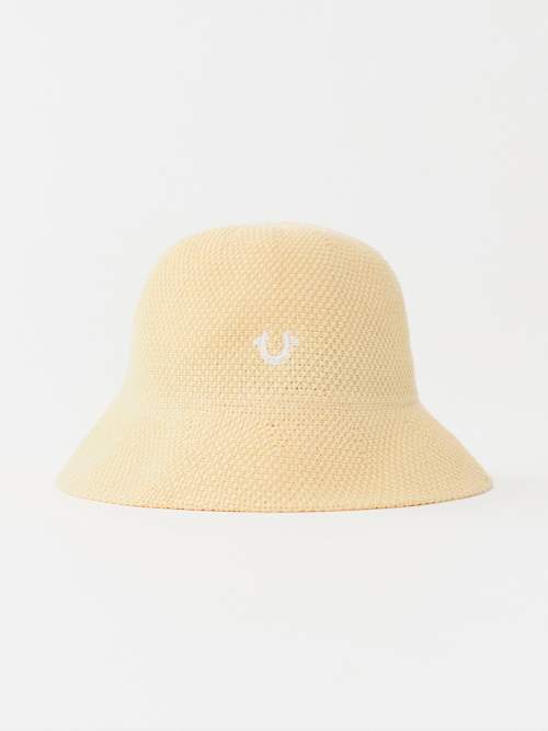 CROCHET HORSESHOE BUCKET HAT