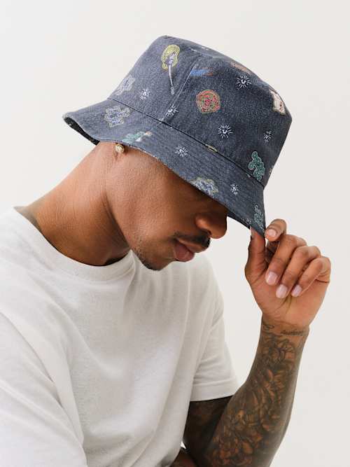 GROOVY DENIM BUCKET HAT