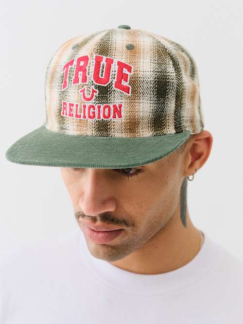 TRUE RELIGION PLAID HAT
