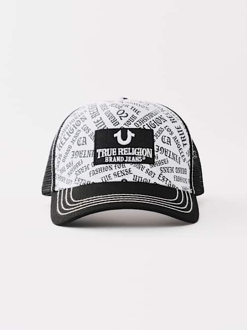 ALLOVER LOGO TRUCKER HAT