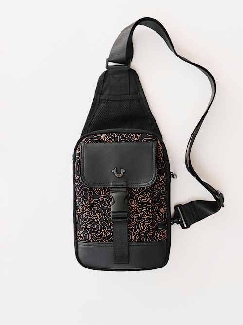 WAVY HORSESHOE SLING BAG