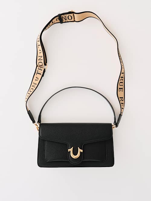 HORSESHOE FLAP SHOULDER BAG