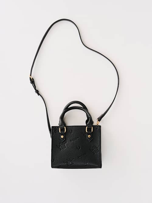 LOGO MONOGRAM TOP HANDLE BAG