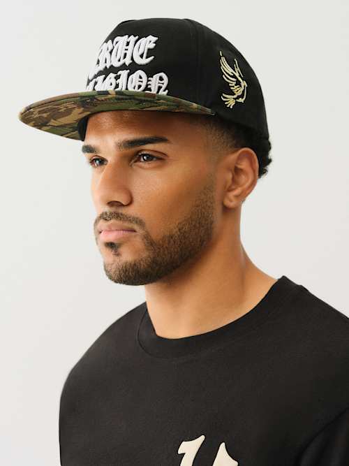 LOGO CAMO BRIM HAT