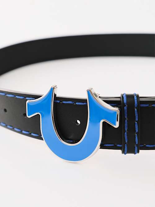 ENAMEL HORSESHOE BUCKLE BELT