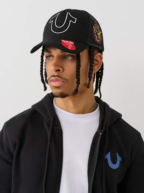 LOGO APPLIQUE TRUCKER HAT