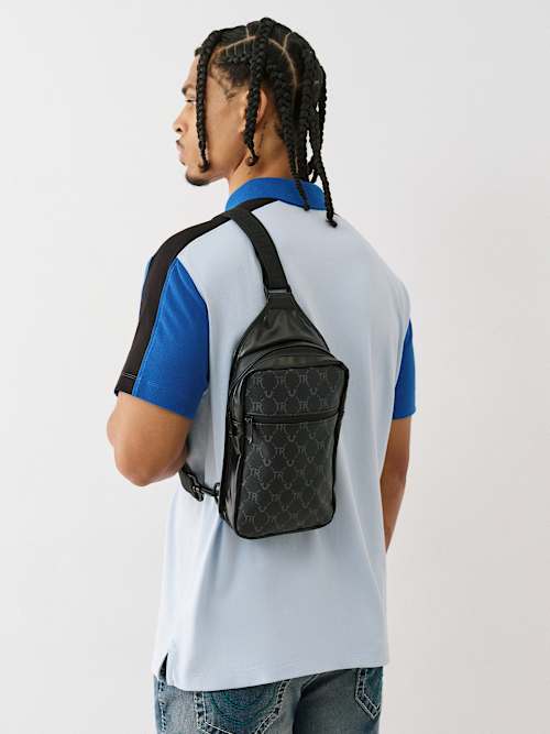 LOGO MONOGRAM SLING BAG