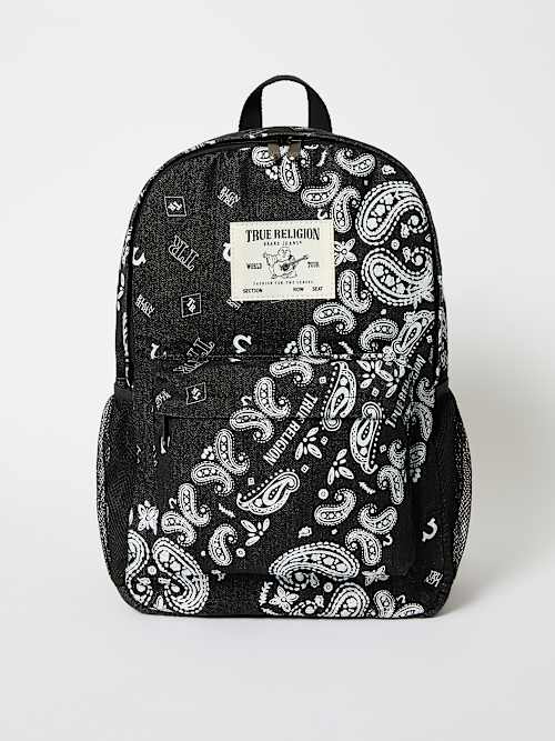 DENIM PAISLEY BACKPACK