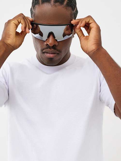 MIRRORED SHIELD SUNGLASSES