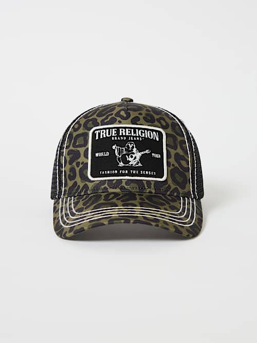CHEETAH CONCERT PATCH TRUCKER HAT