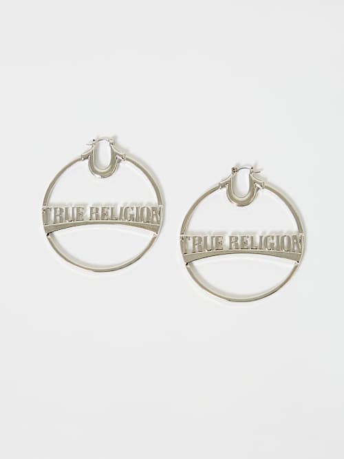 HORSESHOE HOOP EARRINGS