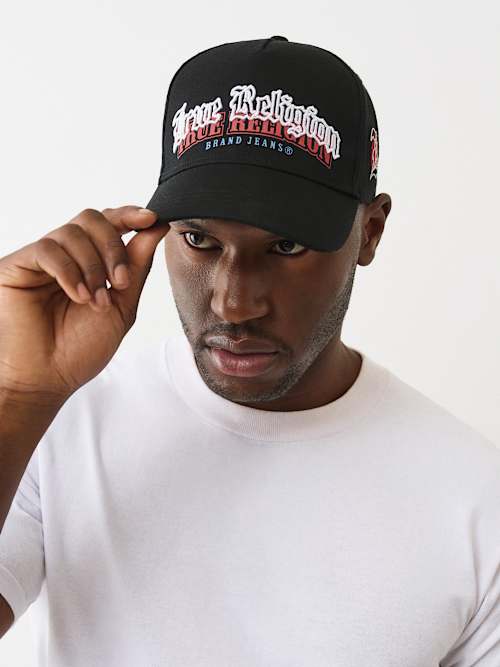 DOUBLE PRINT LOGO TRUCKER HAT