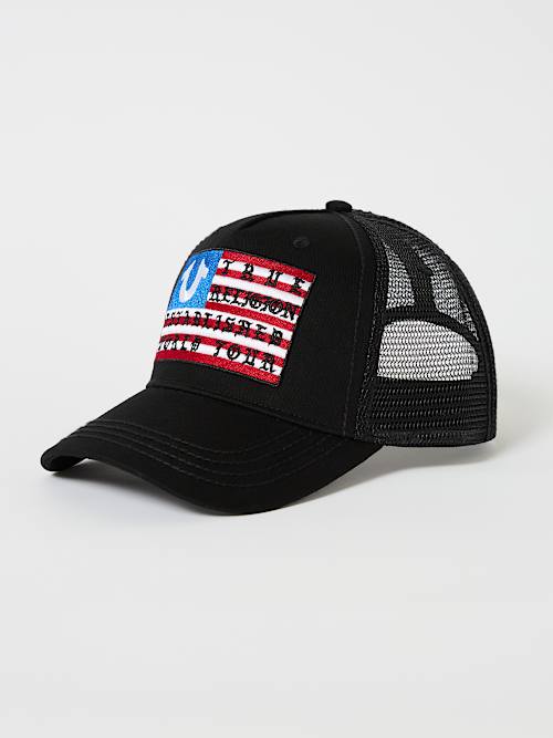 HORSESHOE FLAG TRUCKER HAT