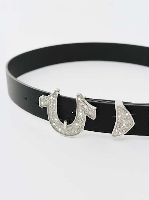 CRYSTAL HORSESHOE BUCKLE BELT