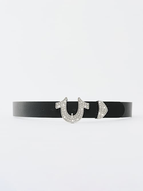 CRYSTAL HORSESHOE BUCKLE BELT