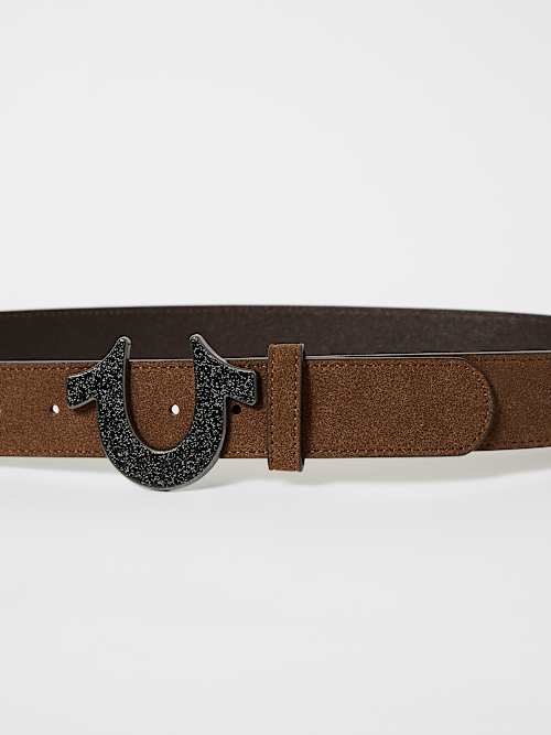 SUEDE HORSESHOE BELT