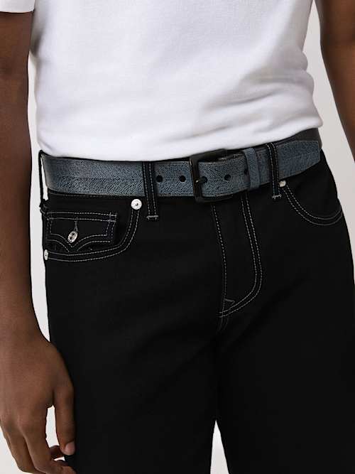 ПОЯС С ПРИНТОМ В ВИДЕ ТОНКОЙ ЛИНИИ