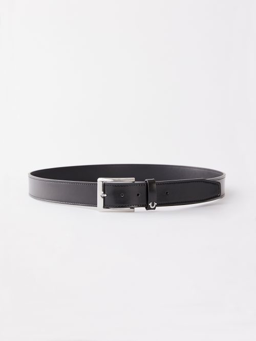 Satyam Trendz Black Double Ring Faux Leather Belt For Women's & Girls, Formal & Casual Belt For Ladies