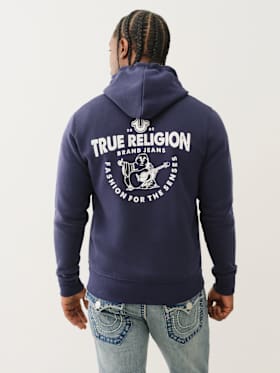 BUDDHA LOGO ZIP HOODIE