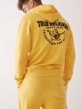 BUDDHA LOGO ZIP HOODIE
