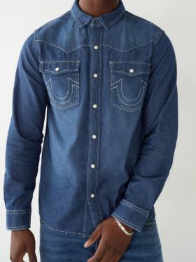 CHAMBRAY WESTERN SHIRT