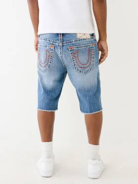 RICKY SUPER T FRAYED DENIM SHORT