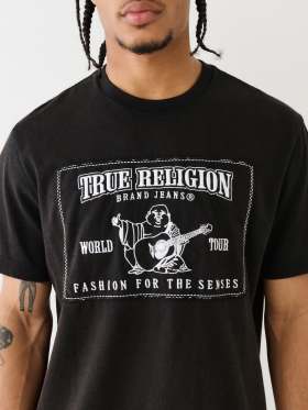 VINTAGE WORLD TOUR APPLIQUE TEE 