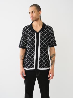 HS DIAMOND SWEATER KNIT SHIRT