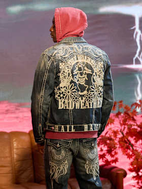 BW x TR BIG T FLAME TRUCKER JACKET