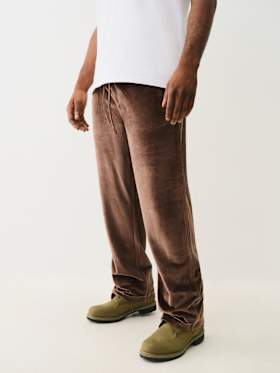 VELOUR BIG T STRAIGHT PANT
