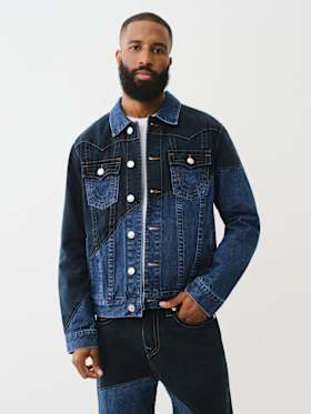 JIMMY CURVED SEAM DENIM JACKET