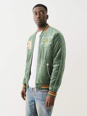 WESTERN VELVET BOMBER JACKET