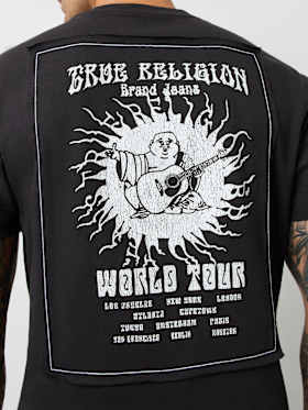 BLAZING WORLD TOUR LOGO APPLIQUE TEE